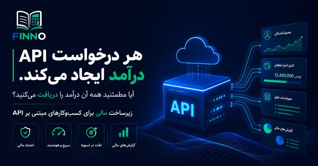 زیرساخت مالی فینو برای کسب‌وکارهای مبتنی بر API — از درخواست تا مصرف‌کننده، کنترل اعتبار، صورتحساب و گزارش