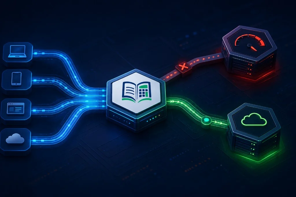 Failover سرویس فینو — هدایت ترافیک به بالادست جایگزین وقتی سهمیه ارائه‌دهنده تمام شد.